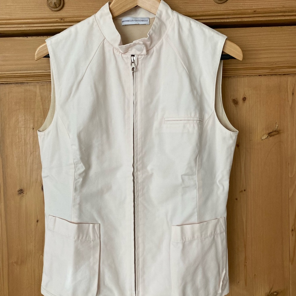 Brunello Cucinelli Cream Vest